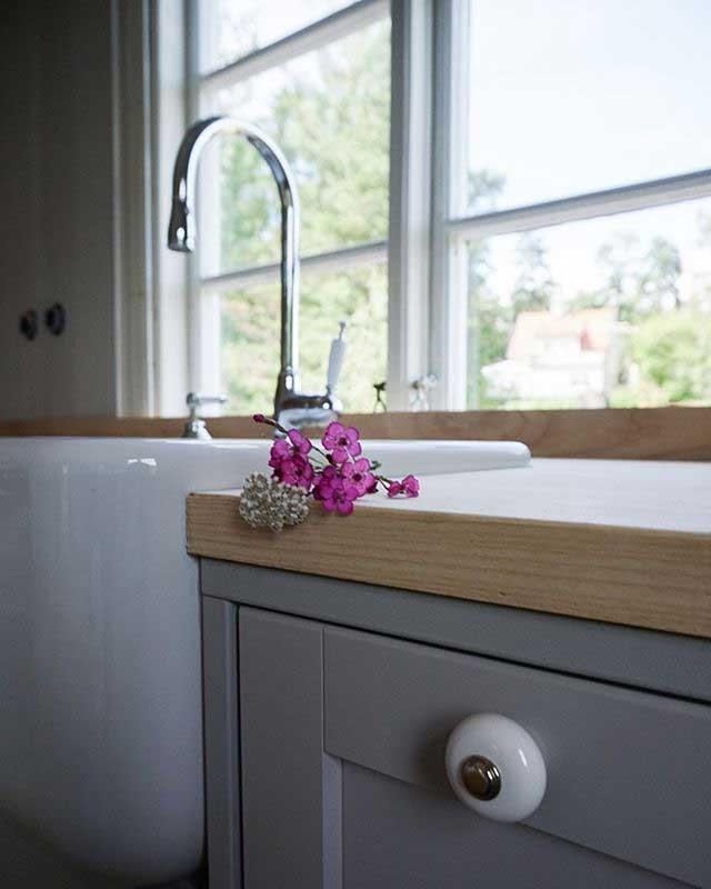 Knauf – Porzellanknauf, Nickel image