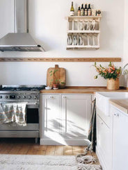 Knott - Porselensknopp antikk messing thumbnail image