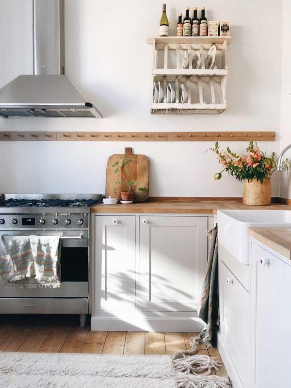 Knob - Porcelain antique brass image