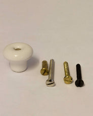 Knop - Porcelænsknop lille 25x20 mm thumbnail image