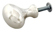 Knob - Oval nickel 30 mm thumbnail image