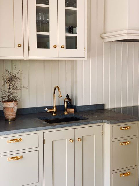 Knopp - Rund 25 mm mässing image