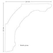 Gammeldags hyldeknægt træ - Marstrand stort beslag thumbnail image