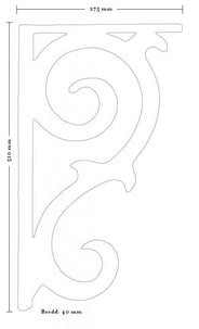 Træbeslag - Fyldning/hyldeknægt træværk 2 stor thumbnail image