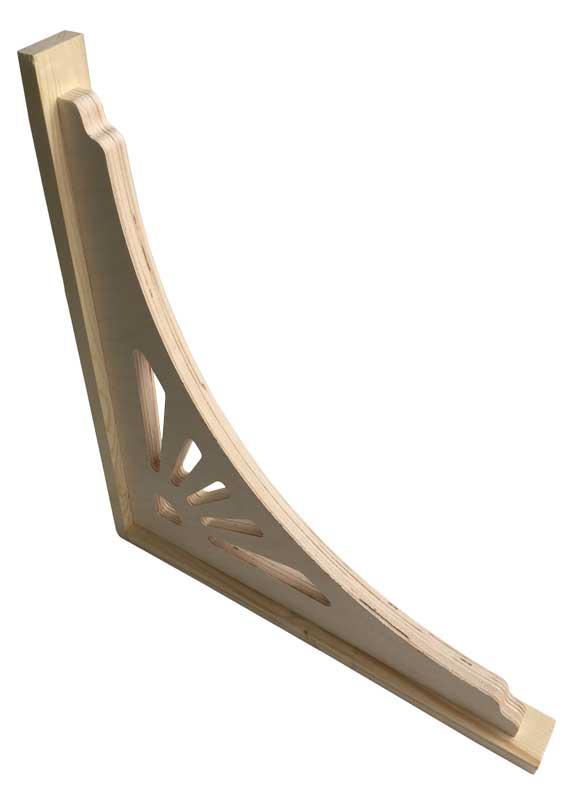 Træbeslag - Fyldning/hyldeknægt, træværk, IV image
