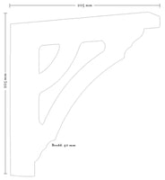 Träkonsol - Fyllning/konsol snickarglädje Dalarö I thumbnail image