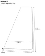 Gammeldags hylde 115 cm - Hyldeplade Sekelskifte thumbnail image