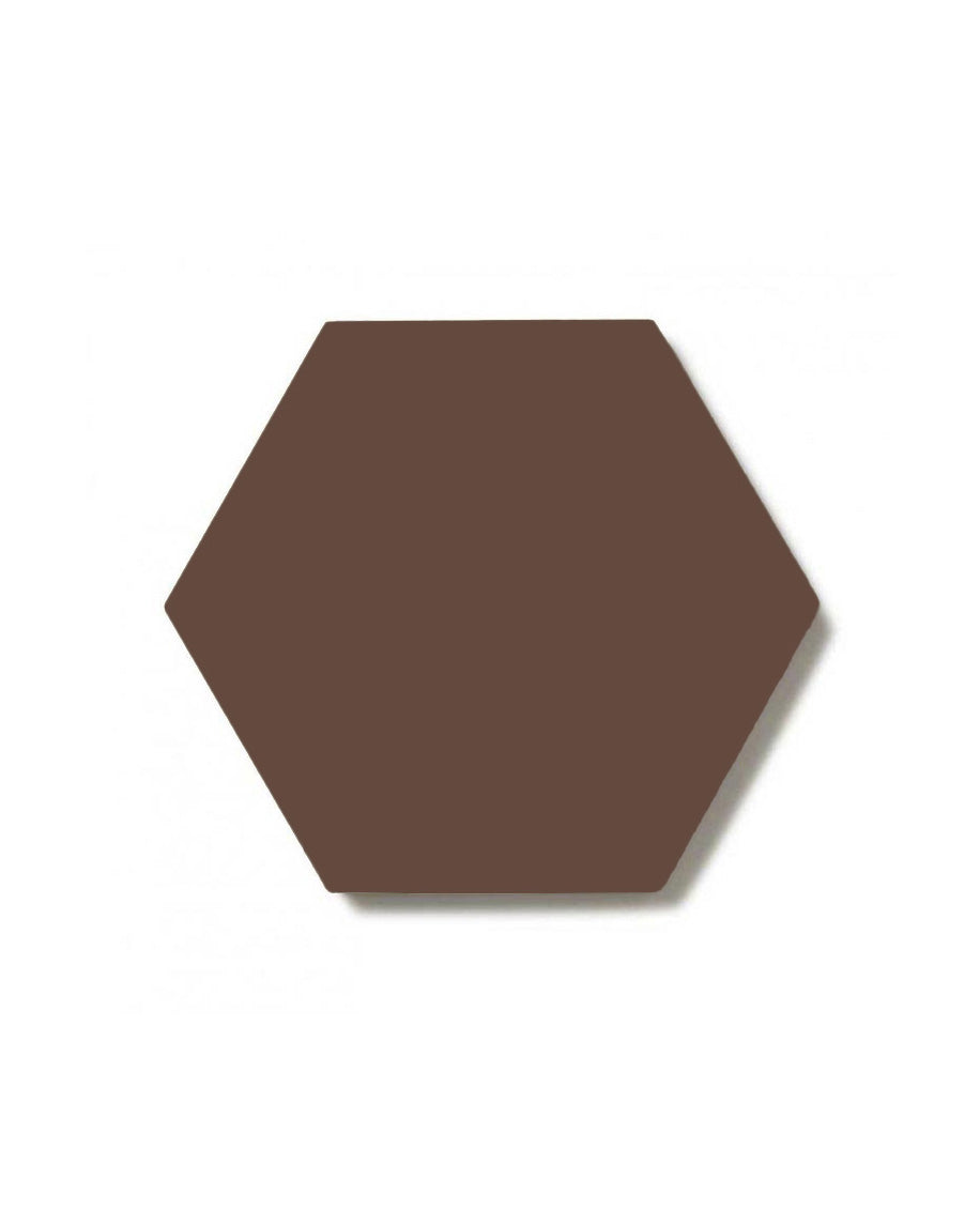 Klinker - Hexagon 10x10 cm chokladbrun image