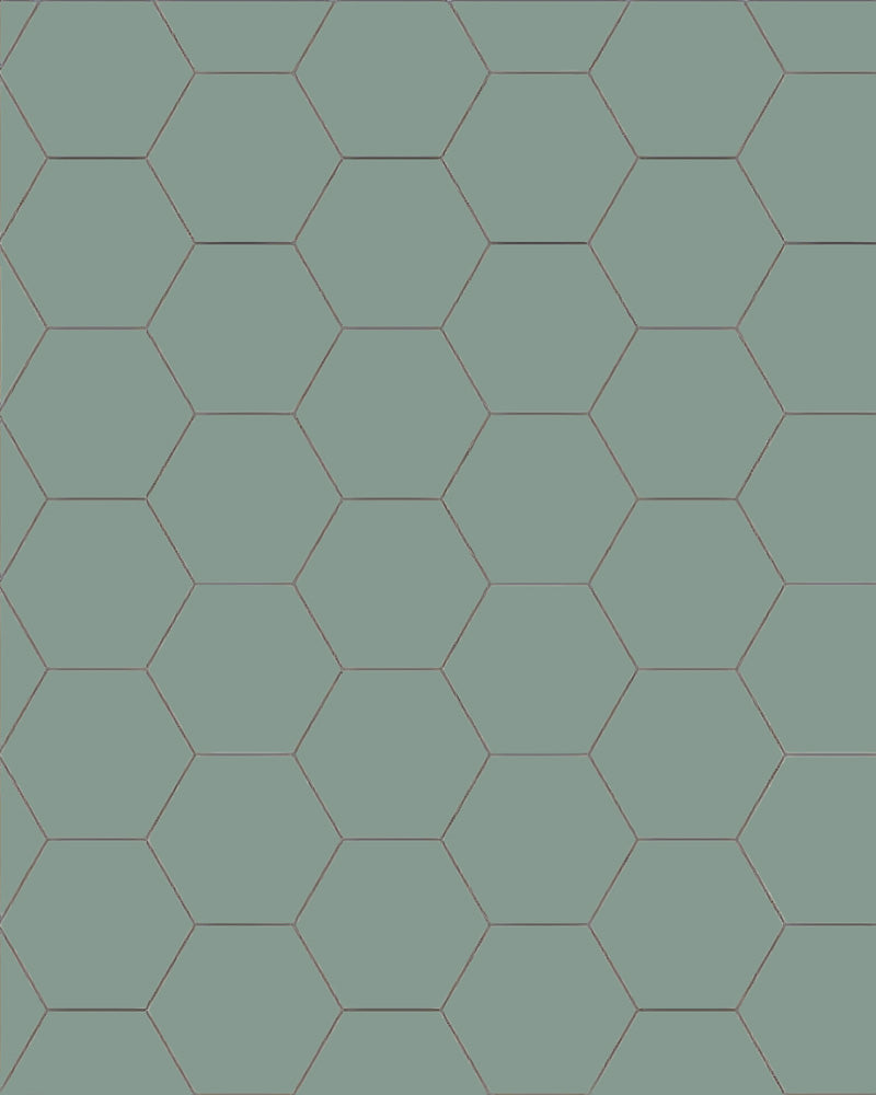 Floor Tiles - Hexagon 10 x 10 cm (3.94 x 3.94 In.) - Green - Green VEU image