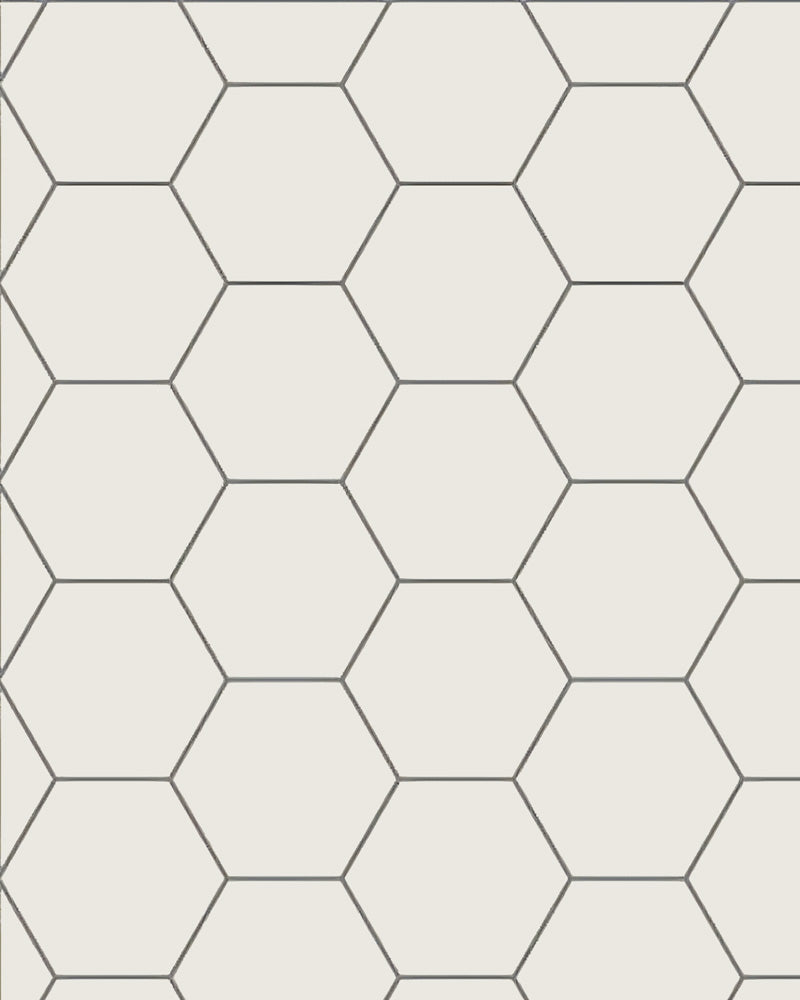 Floor Tiles - Hexagon 15 x 15 cm (5.91 x 5.91 In.) White - Super White BAS image