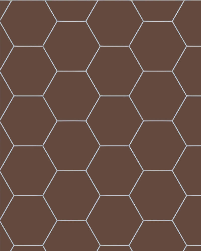 Klinker - Hexagon 15 x 15 cm chokladbrun - Winckelmans Granitklinker image