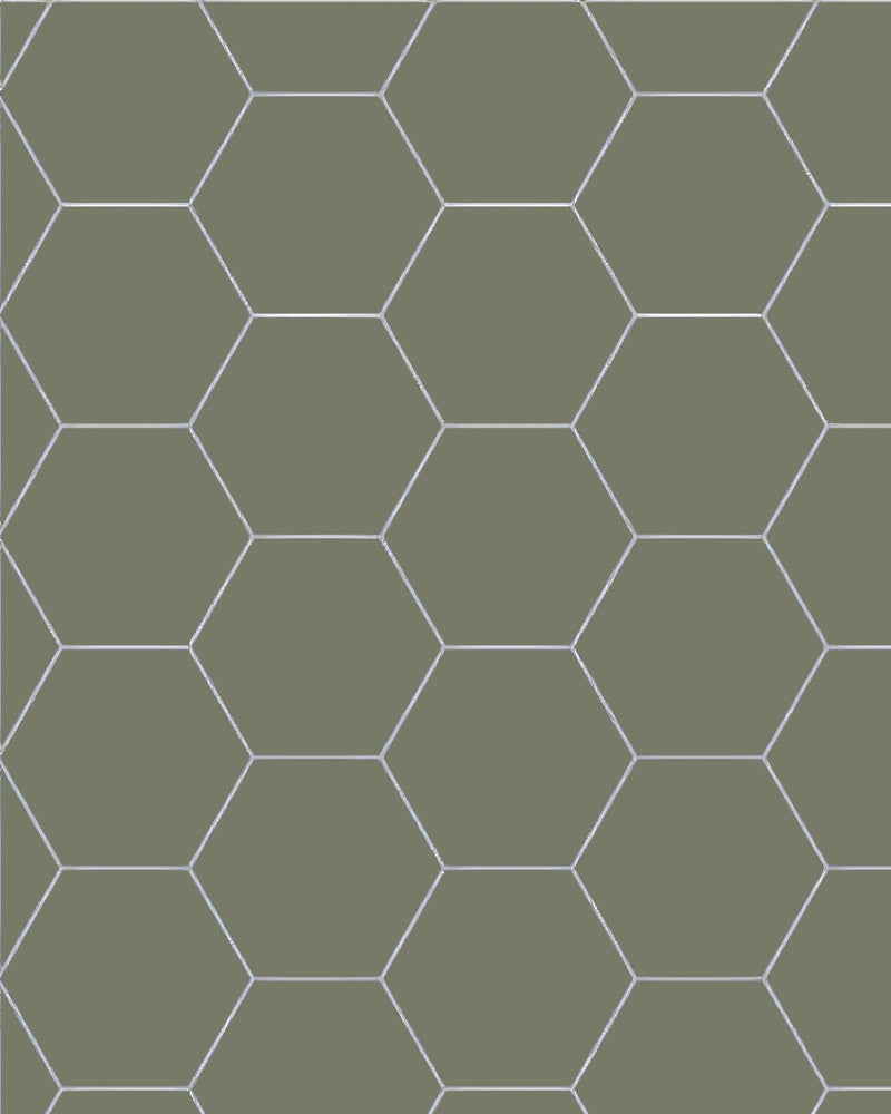 Klinker - Hexagon 15x15 cm Grön - Australian Green - Winckelmans Granitklinker image