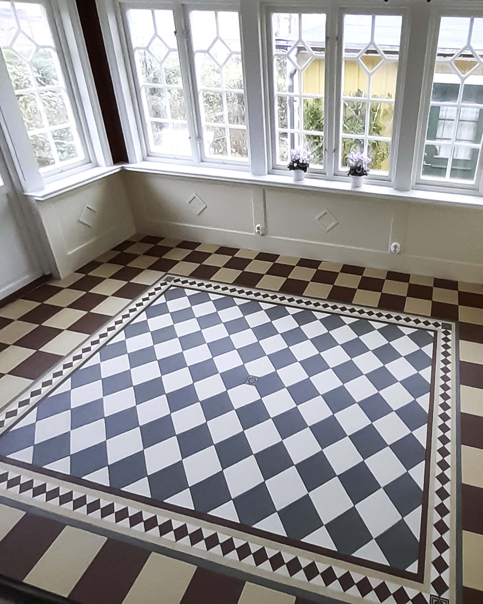 Floor Tiles - 15 x 15 cm (5.91 x 5.91 In.) - Red ROU image