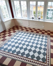 Klinke - Granitkeramik, 15 x 15 cm, Rød, - Red ROU thumbnail image