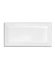 Flis Victoria - Fasettkant 7,5 x 15 cm hvit, blank thumbnail image