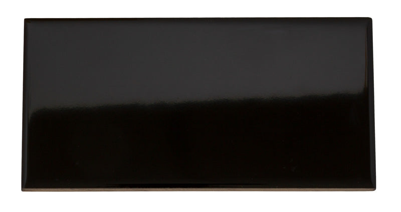 Kakel Victoria - 7,5 x 15 cm svart, blank image