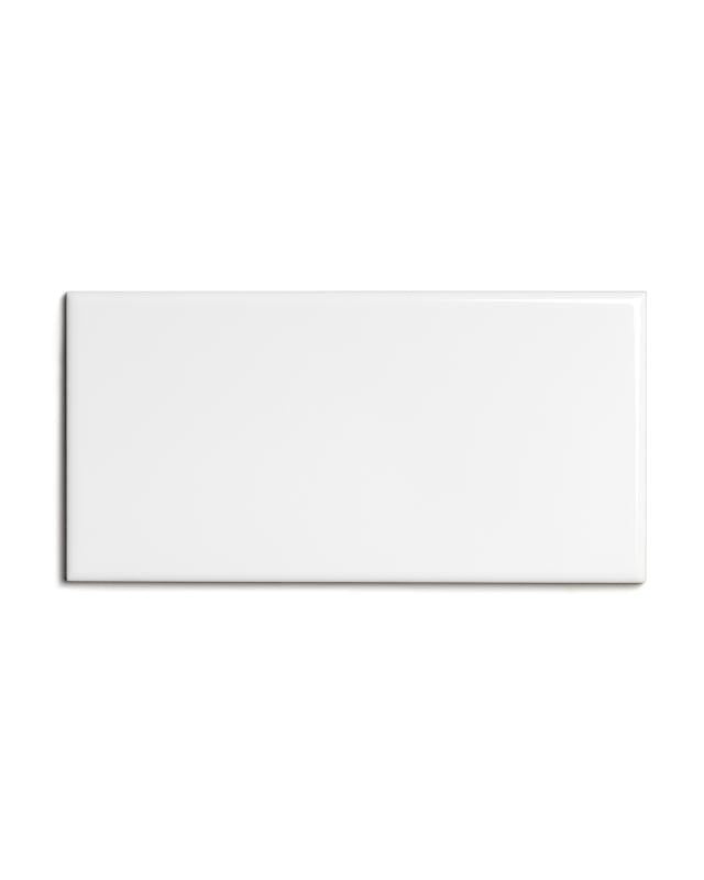 Flise, Victoria - 7,5 x 15 cm, hvid, blank image