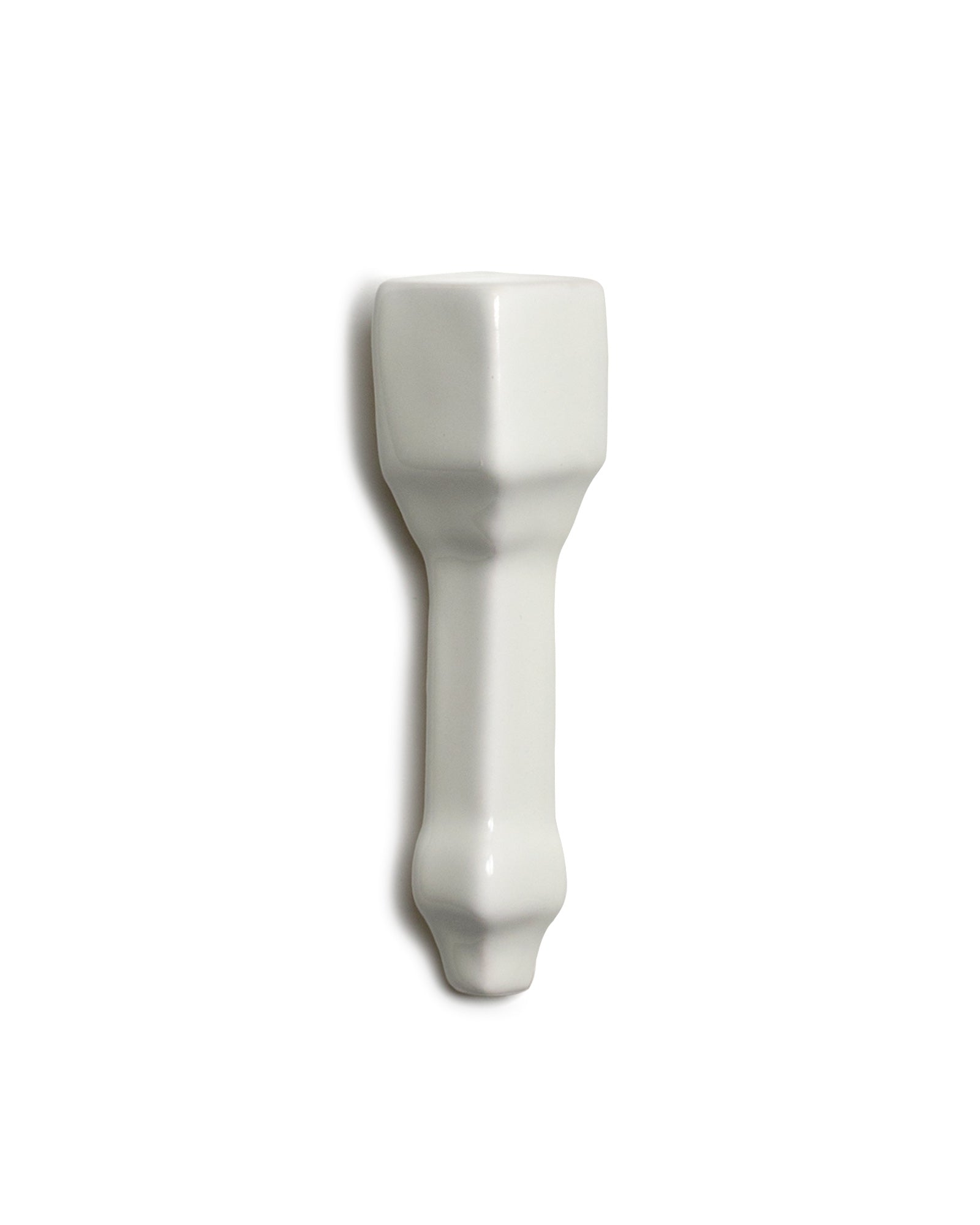 Victoria Tile - Corner Piece for Border Trim 7.5 x 15 cm Ivory White image