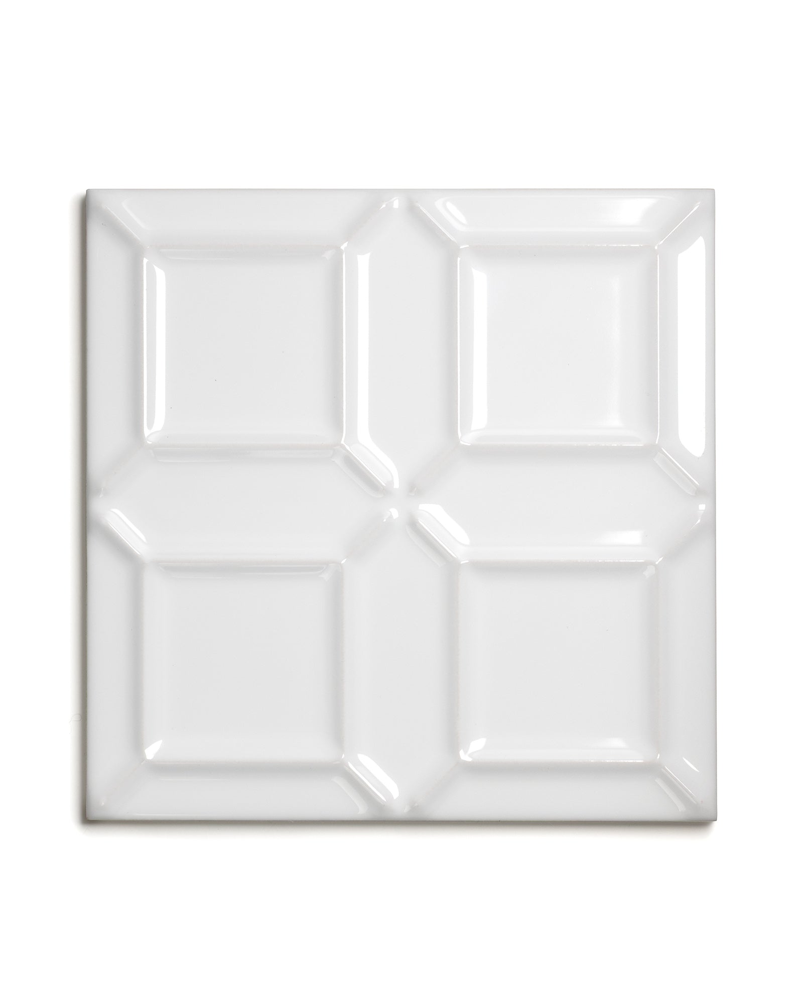 Provplatta - Kakel Victoria - Special 15 x 15 cm vit image