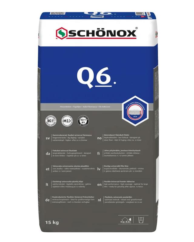 Fliesenkleber 15 kg - Schönox Q6 Klebemörtel image