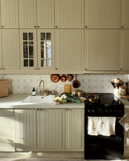 Flis Mayfair - Elfenben hvit 13 x 13 cm blank, lett bølget lilje thumbnail image