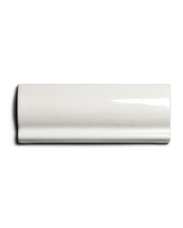 Flise Mayfair - Elfenbenshvid Brystliste 5 x 13 cm Blank, Let Bølget image