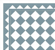 Granittkeramikk Klinker - Sjakkrutete 15 x 15 cm Blå/Hvit - Blue BEU/Super White BAS thumbnail image