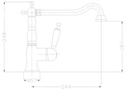 Køkkenarmatur - Oxford bronze thumbnail image