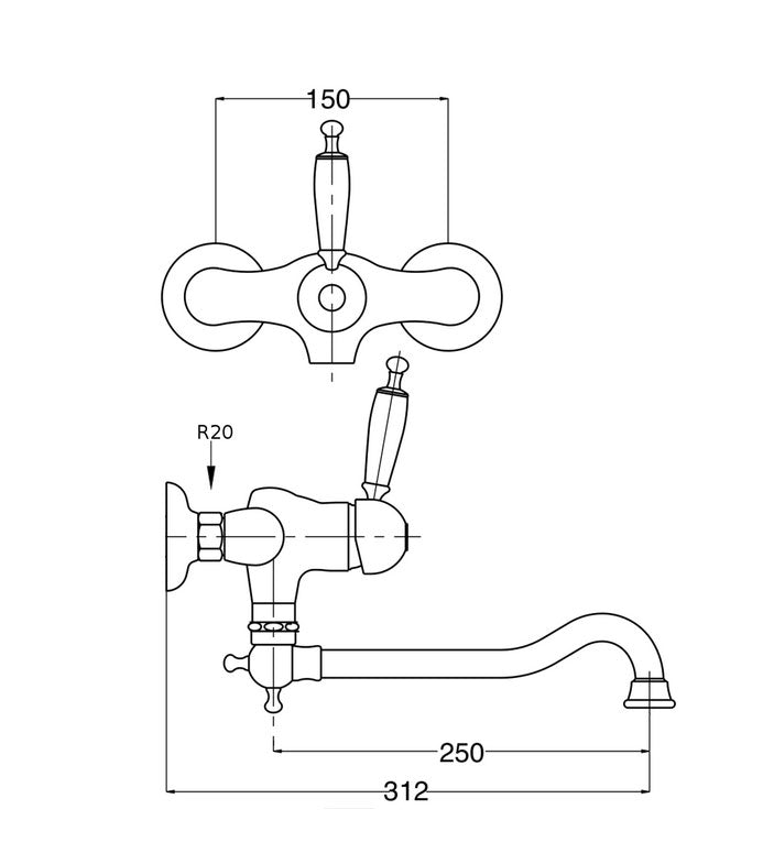 Kitchen Faucet - Oxford wall image