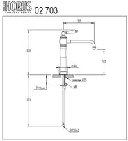 Køkkenarmatur - Horus Eloise, etgrebs messing thumbnail image