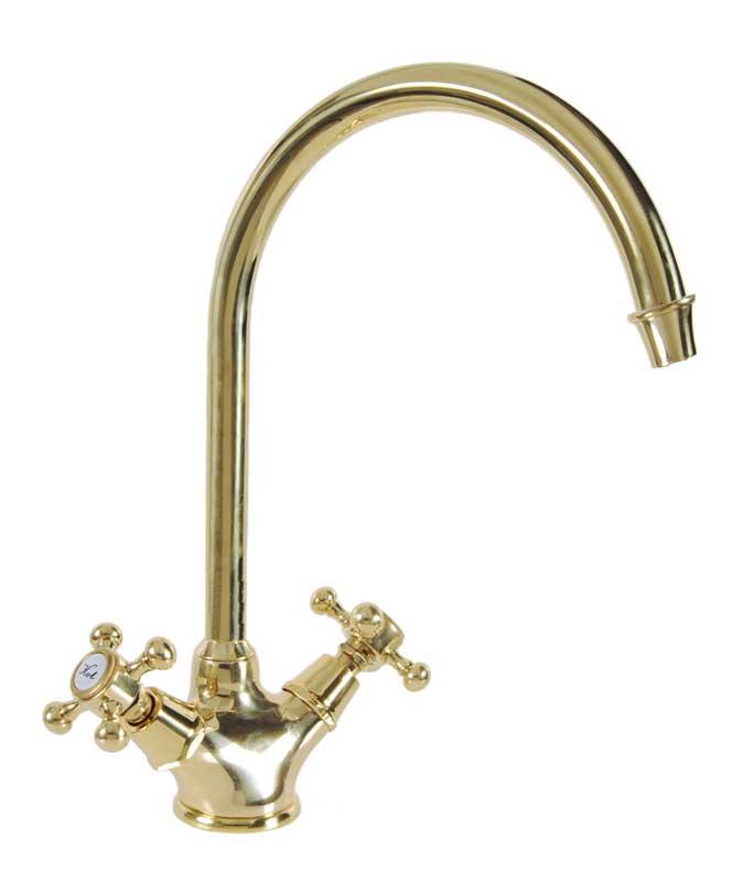 Kitchen Sink Faucet - Lady Bow - Brass image