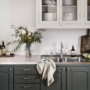 Køkkenarmatur - Chelsea, messing, med sorte greb thumbnail image