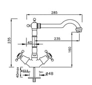 Køkkenarmatur - Kensington II, messing thumbnail image