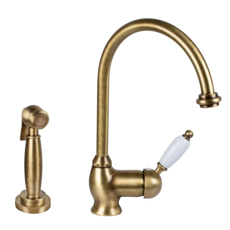 Køkkenhane - Finsbury, bronze, med håndbruser image