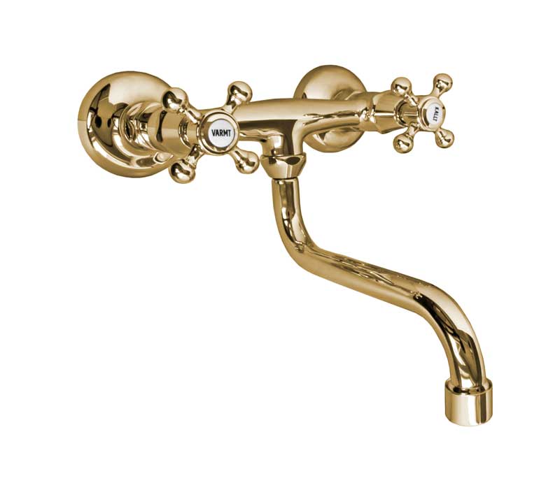 Kitchen Faucet - Wall Kensington brass – Sekelskifte