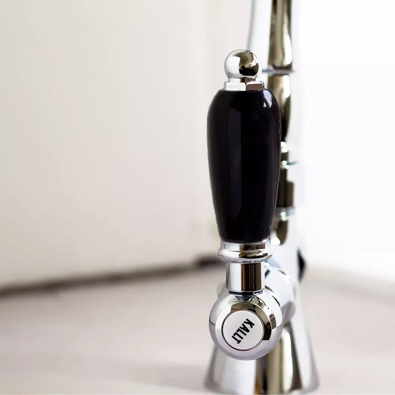 Køkkenarmatur - Chelsea, krom, med sorte greb image