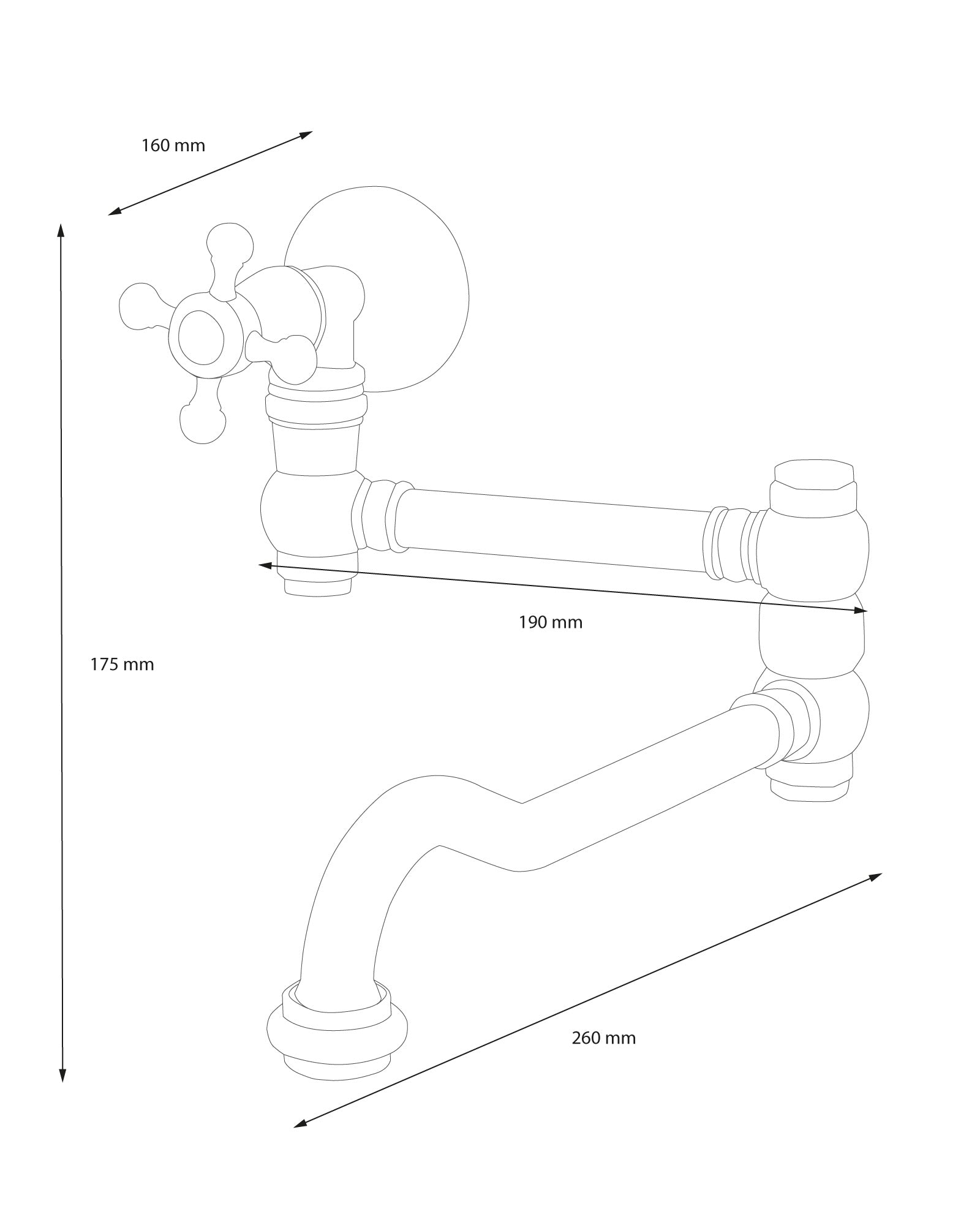 Pot Filler – Yorkshire Brass image