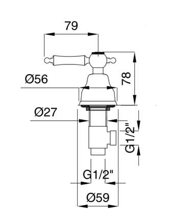 Dishwasher valve - Denver, brass image