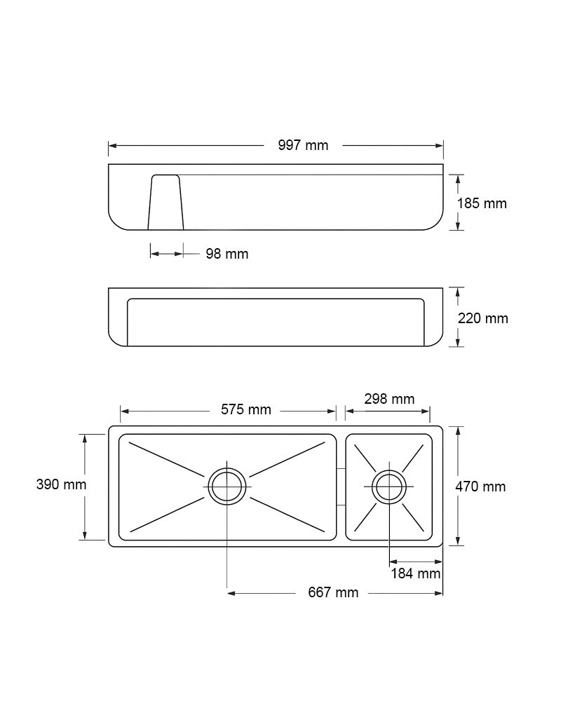 Kitchen Sink Double – Henri III 1000 image