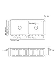 Vask dobbel - Nottinghamshire 100,3 cm thumbnail image