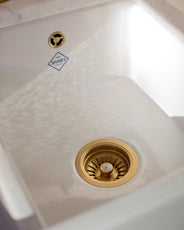Sink basket strainer - Shaws antique bronze thumbnail image
