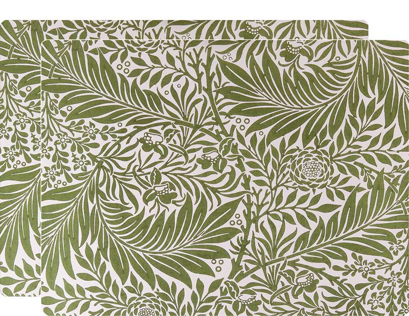 Place Mats 2-pcs - William Morris, Strawberry Thief image