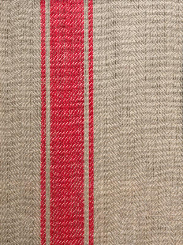 Kitchen Towel - Linen 50 x 70 cm (19.7 x 27.6 in.), Folk Unbleached/Red image