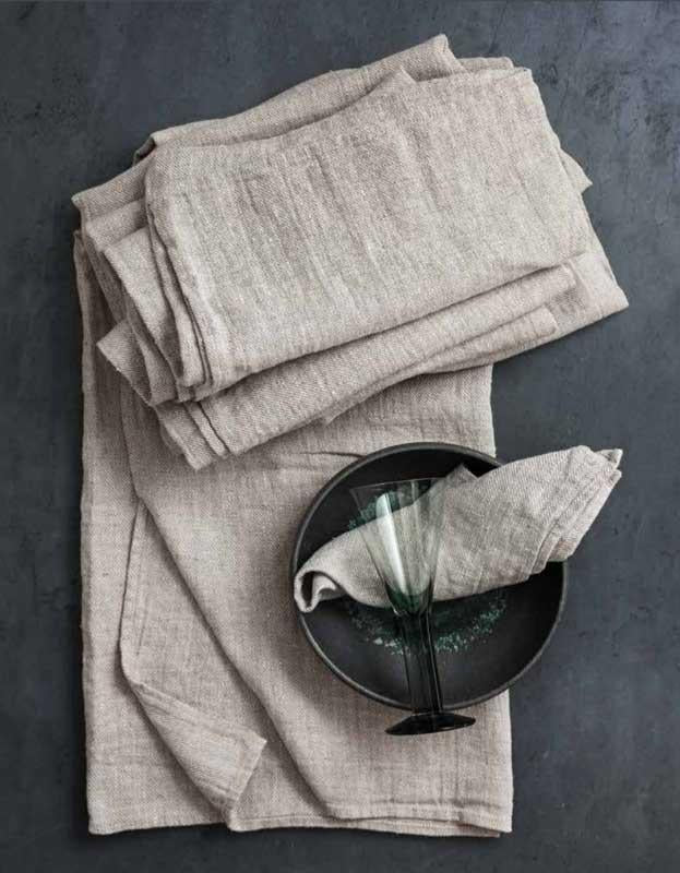 Serviett - Lin 47x47 cm, torp natur image