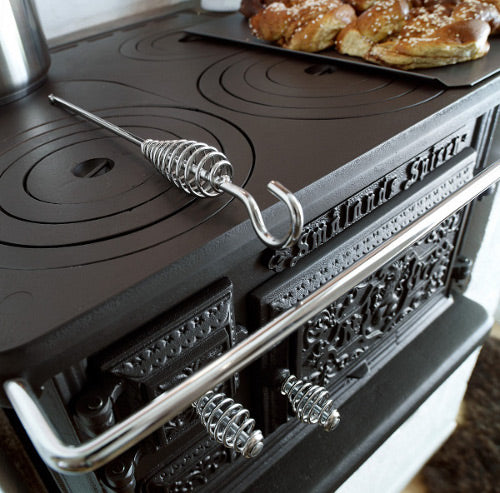 Stove hook for wood stove - Nr:1 chrome coil handle image