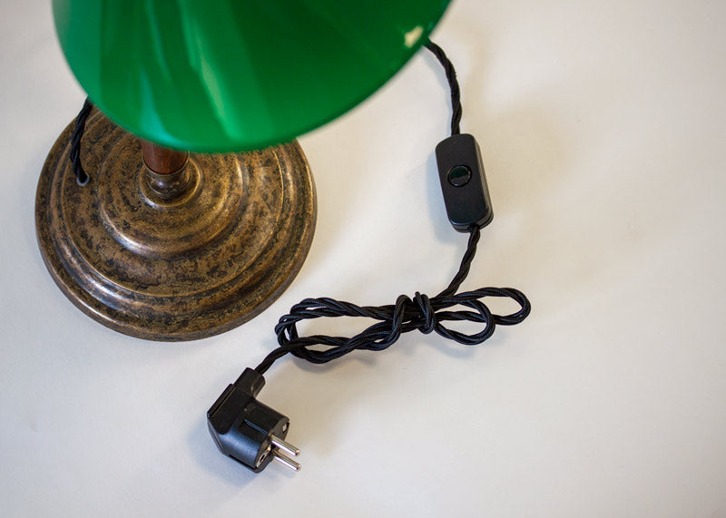 Bordslampa 1903 - Antik med grön skärm image