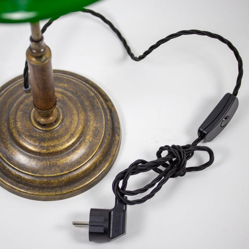 Bordslampa 1903 - Antik med grön klockskärm image
