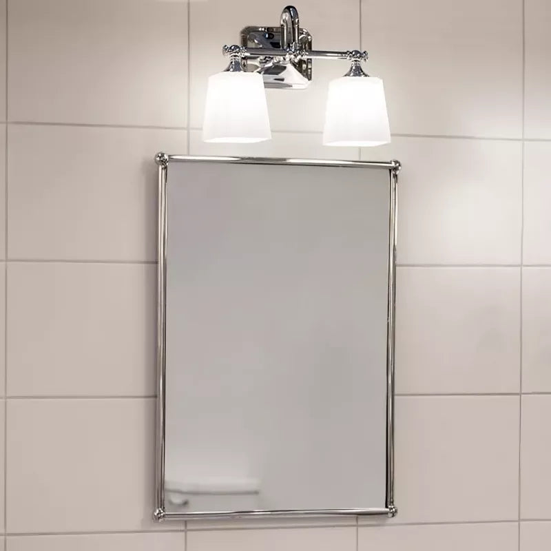 Bathroom lamp - Wall lamp Addislade two-armed chrome / glass image