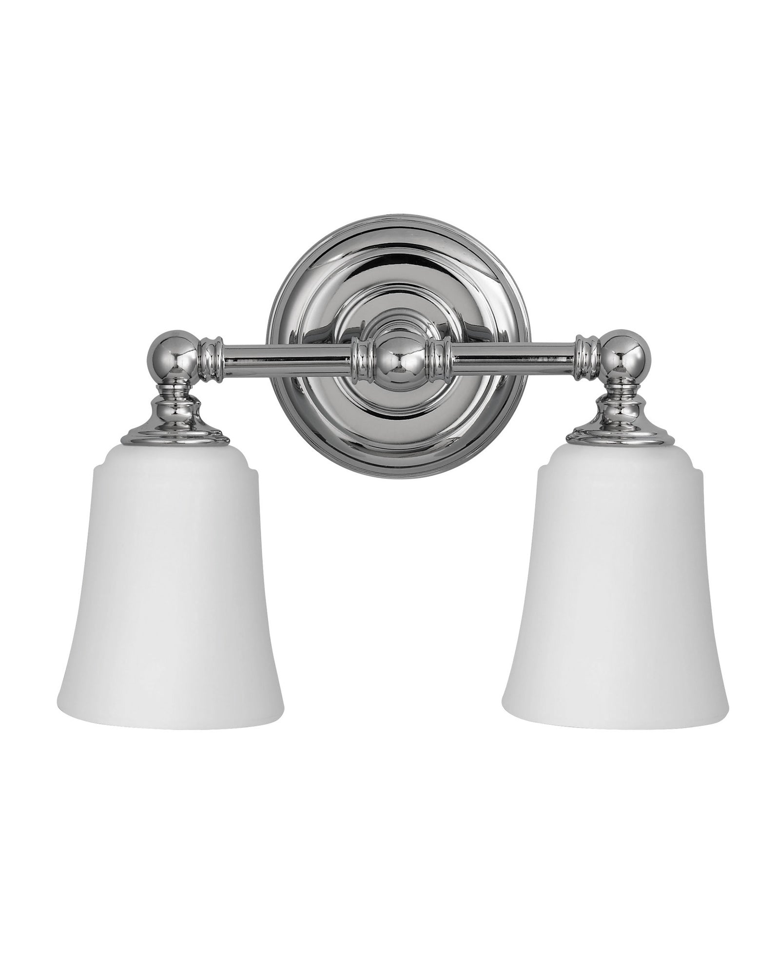 Bathroom lamp - Wall lamp Coquet two-armed chrome / frosted image