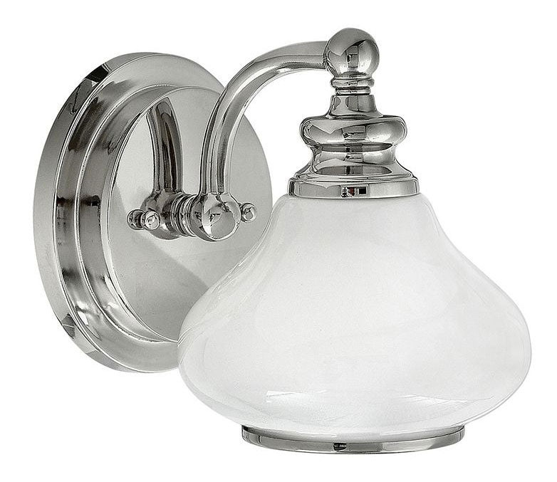 Badezimmerlampe - Wandlampe Frogmore Chrom / weiß image